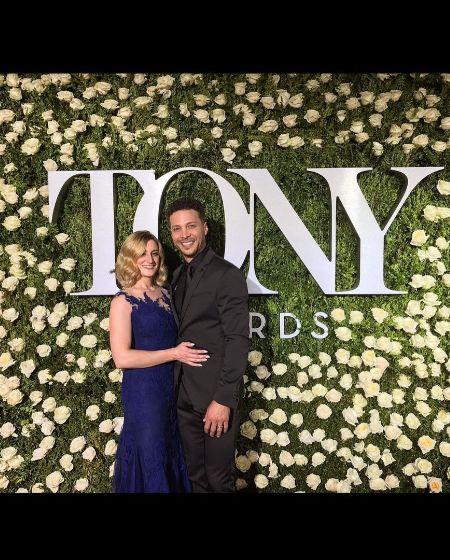 Justin Guarini and his wife, Reina Capodici, went to the Tony Awards as a married couple.